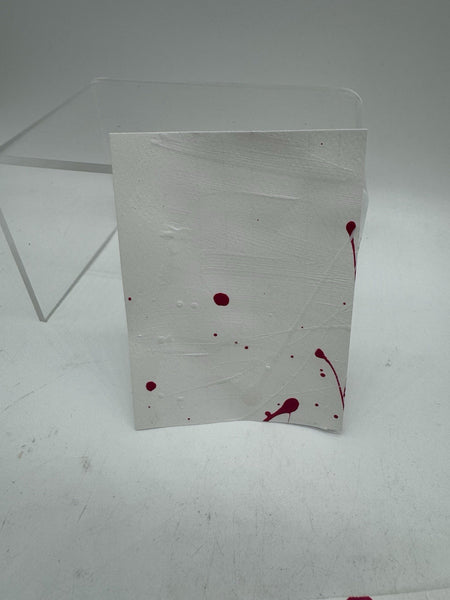 ACEO Satin Splatter 8/9 Abstract The Meadow Drip Mini Art Card Painting ATC