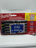(2) Sharpie Creative Markers Water-Based Acrylic Art Brush Tip 5Count Mini Paint