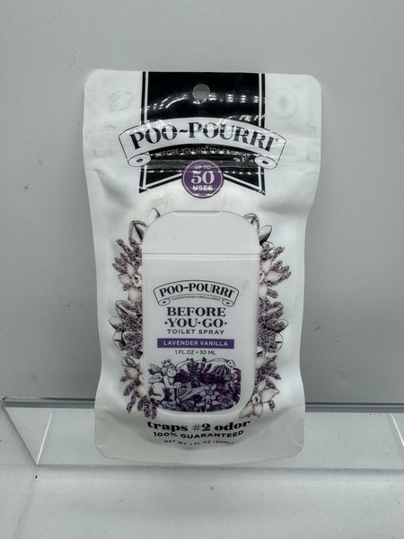 Poo-Pourri Before-You-Go Toilet Spray Lavender Vanilla 1 oz Pocket COMBINESHIP