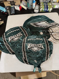 (6) Philadelphia Eagles Shape 21" Football & Helmet Foil Balloon Green Party PAC
