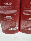 (2) Old Spice Mens 2 in 1 Shampoo & Conditioner All Hair Types Thick & Full Pump