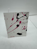 Bleeding Rose ACEO 7/9 Midnight Spills Collection Mini Art Card Painting Acrylic