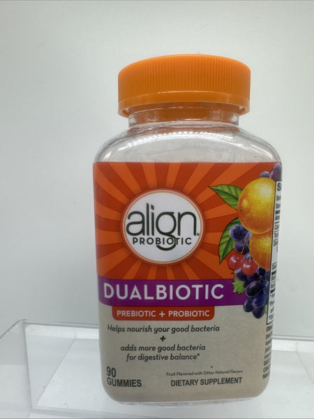 Align Dualbiotic Prebiotic + Probiotic Fruit Flavor 90 Gummies 11/25 COMBINESHIP