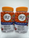 (2) Align Probiotic Bloating Relief Digestion Support Vitamin B12 60 Gummies 725