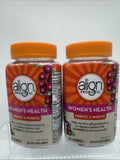 (2) Align Women's Probiotic Gummies with Prebiotics 50 Count Digestive Health