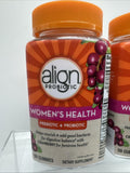 (2) Align Women's Probiotic Gummies with Prebiotics 50 Count Digestive Health