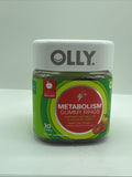 (2) OLLY Metabolism 30 Gummy Rings Apple Cider Vinegar Vitamin B12 Chromium 1025