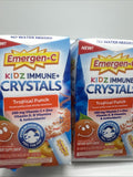 (5) Emergen-C KIDZ CRYSTALS Tropical Punch Vitamin C Zinc On The Go 28packs
