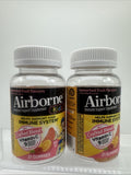 (2)  Airborne Kids Assorted Fruit Immune Support Cold Flu  Gummies 21ct 5/26