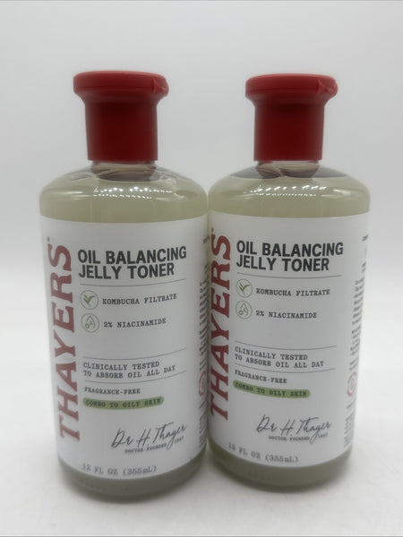 (2) Thayers Oil Balancing & Cooling Jelly Toner Pore Reducing Combo To Oily