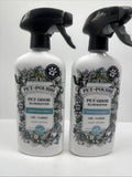 (2) Pet Pourri Textile Spray Deodorizer Instant Odor Eliminator Safe Pets 15oz