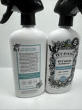 (2) Pet Pourri Textile Spray Deodorizer Instant Odor Eliminator Safe Pets 15oz