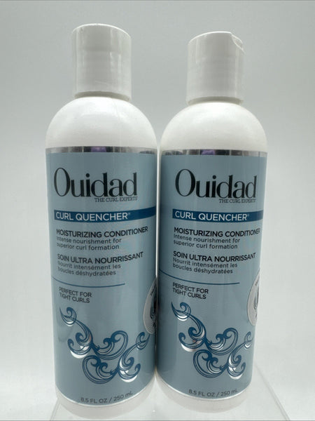 (2) Ouidad Curl Quencher Moisturizing Conditioner Hair Wave Nourishment  8.5 oz