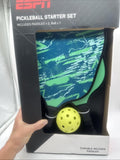 ESPN Pickleball Starter Set Wooden Paddles & Ball Soft Shock Grip Accurate Contr