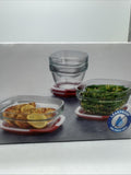 (3) Rubbermaid Easy Find Lid Glass Food Container Set 8pc Microwave Oven 1.5