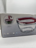 (3) Rubbermaid Easy Find Lid Glass Food Container Set 8pc Microwave Oven 1.5