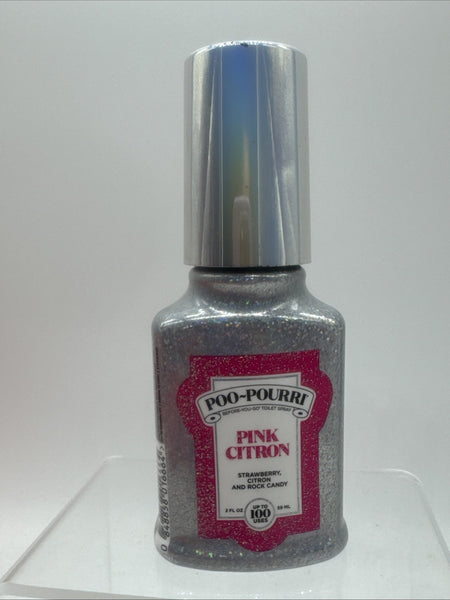 Poo Pourri Pink Citron Strawberry Rock Candy before you go toilet spray 2oz RARE