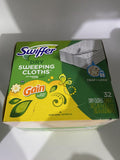 Swiffer Sweeper Dry Cloths Sweeping Refills W/Gain 32 Ct 10.4"x8" COMBINESHIP