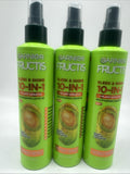 (3) Garnier Fructis Sleek & Shine Hair Styling Agent 8.1 Fl Oz Smooth Frizzy