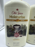 (2) Old Spice Men's Body Wash Moisturize Restore Renew B3 Shea Butter Scent 30oz