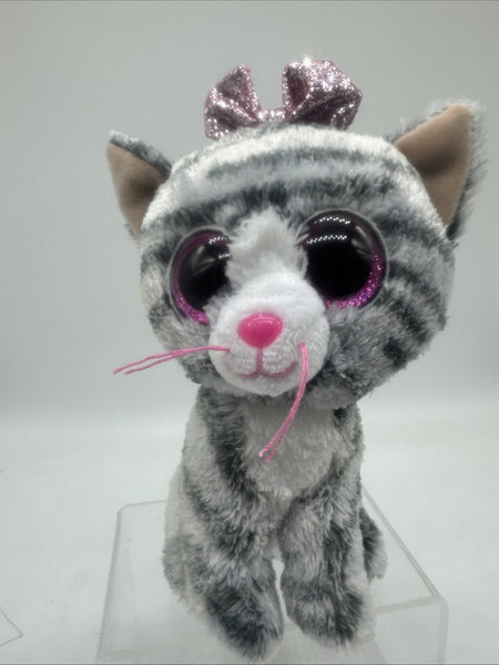TY Beanie Boos - KIKI the Grey Cat (6 Inch) Plush Stuffed Animal Toy NEW No Tag