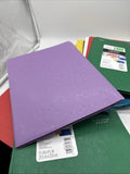 (16) Mead Five Star Plastic Different Color Folder 2 Pockets 3-Prongs