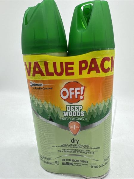 OFF! Deep Woods Bug Spray & Mosquito Repellent, DryTouch Technology, Long 4 oz.
