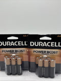 (2) Duracell Coppertop AA Alkaline Batteries Power Boost 6pk 1.5v  COMBINESHIP