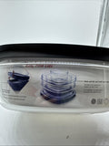 Rubbermaid Storage Containers Easy Find Lids Teal 9-cup Flex & Seal L3–7878–P1
