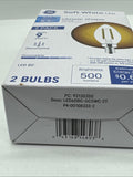 GE 60-Watt Clear Soft White Blunt Tip BC LEDs w/Candelabra Base 2 Pack
