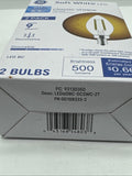 GE 60-Watt Clear Soft White Blunt Tip BC LEDs w/Candelabra Base 2 Pack
