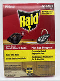 Raid 12 Double Control Small Roach Baits Plus 3 Egg Stoppers 3 Month COMBINESHIP