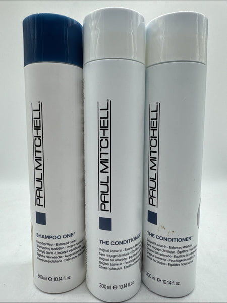 (3) Paul Mitchell Shampoo One & The Conditioner Hair Balance Leave In 10.14oz