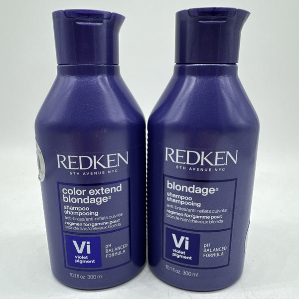 (2) Redken Shampoo Color Extend Blondage  Anti Brass 10.1oz Violet COMBINESHIP