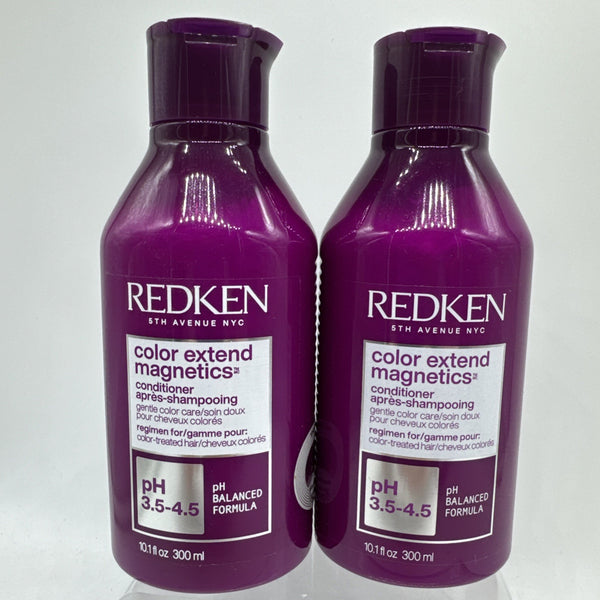 (2) Redken COLOR EXTEND Magnetics HAIR CONDITIONER Treated Ph Balance 10.1oz