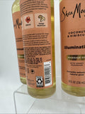 (3) Shea Moisture Coconut & Hibiscus Illuminating Massage Oil Body Glow 8oz