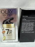 (2) Olay Total Effects 7In1 Moisturizer  Wrinkle Firm Tone Brighten Night 1.7oz