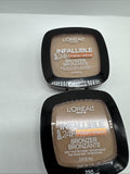 (2) L'Oreal 250 Light  Infallible 24hr BRONZER Fresh Wear Soft Matte Finish