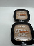 (2) L'Oreal 250 Light  Infallible 24hr BRONZER Fresh Wear Soft Matte Finish