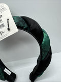 (2) Conair Elphaba Spa Satin Headband & Salon Clip Set Wicked Green Crystal