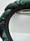 (2) Conair Elphaba Spa Satin Headband & Salon Clip Set Wicked Green Crystal