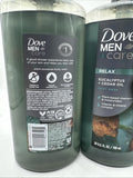 (2) DOVE MEN+CARE Body Wash Eucalyptus+Cedar Oil Shower Gel Pump 26 oz