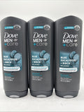 (3) Dove Men+Care Blue Eucalyptus + Birch Relaxing Body + Face Wash 18oz