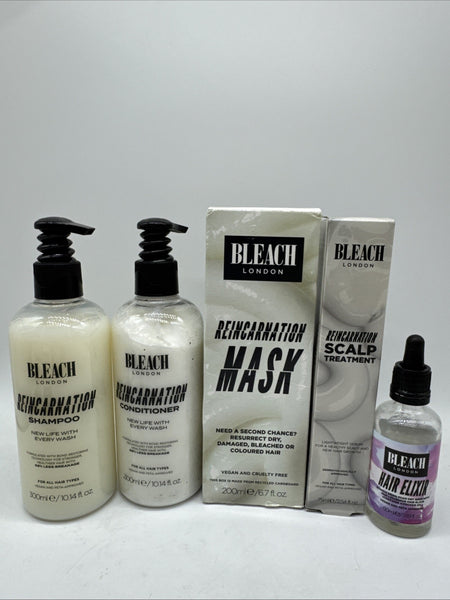 (5) Hair Reincarnation Gift Set Elixir Mask Shampoo Conditioner Scalp Serum 10oz