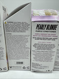(4) Bleach London Pearly Blonde Purple Shampoo &Conditioner Tone Brighten 8.45oz