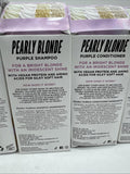 (4) Bleach London Pearly Blonde Purple Shampoo &Conditioner Tone Brighten 8.45oz