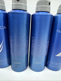 (4) Nautica Blue Men Deodorant Body Spray 6oz Gift Set