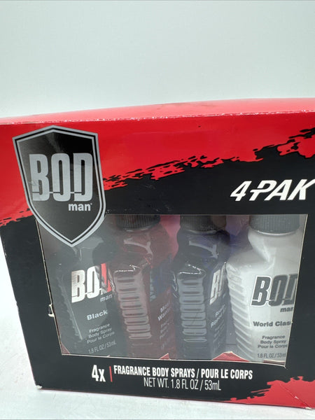 Bod Man Black Really Ripped Abs Most Wanted & Fresh Blue Musk 1.8 oz Gift Set