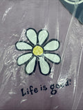 SMALL Life Is Good NWT Flower Crusher  Purple Violet T-Shirt Women’s COMBINESHIP