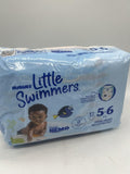 11 Packs HUGGIES Little Swimmers Sz 5-6 32+lbs 17 Diapers Swimpant 187ttl Bulk